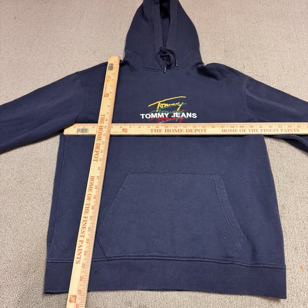 Tommy Hilfiger Hoodie Blue Long Sleeve Pullover Men’s Size Small - Picture 2 of 12
